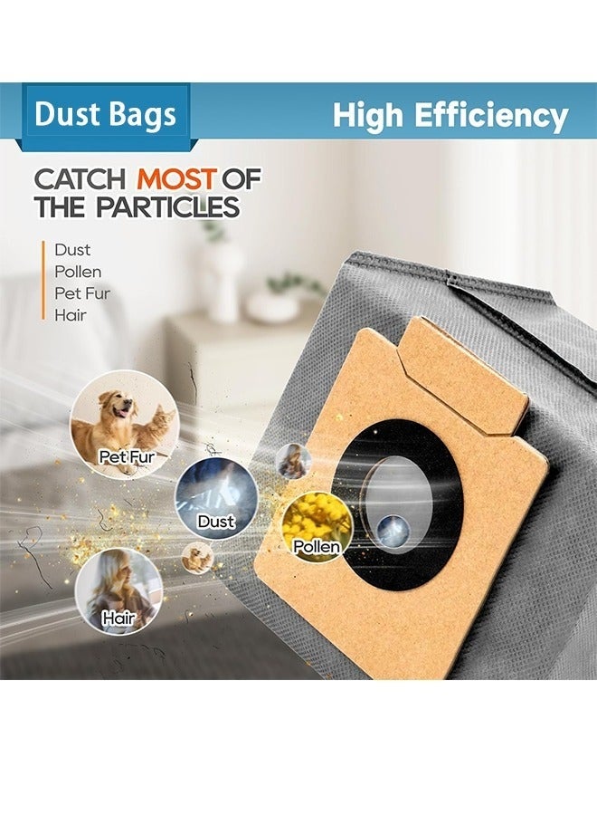 Arabest 5 عبوات غبار لحافظة مكنسة روبوت eufy X10 Pro Omni و X8 Pro مع محطة تفريغ ذاتي، أكياس استبدال 4 طبقات - Image 4