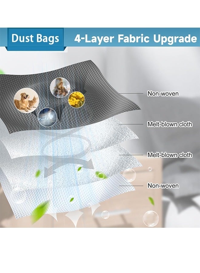 Arabest 5 عبوات غبار لحافظة مكنسة روبوت eufy X10 Pro Omni و X8 Pro مع محطة تفريغ ذاتي، أكياس استبدال 4 طبقات - Image 5