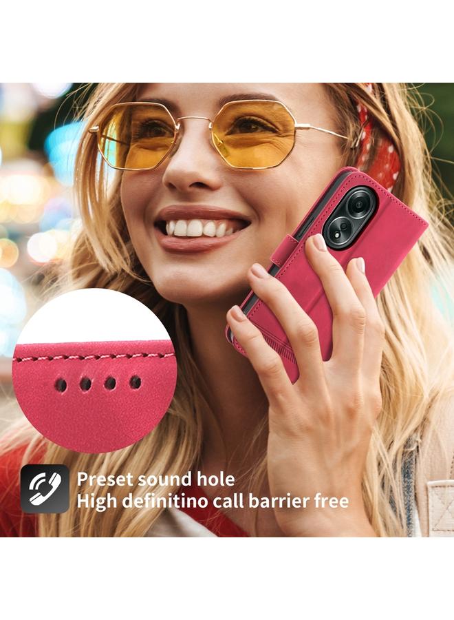 اس-توب جراب لهاتف OPPO A58 4G Dierfeng Dream Line TPU جراب هاتف هجين من جلد البولي يوريثان - Image 5