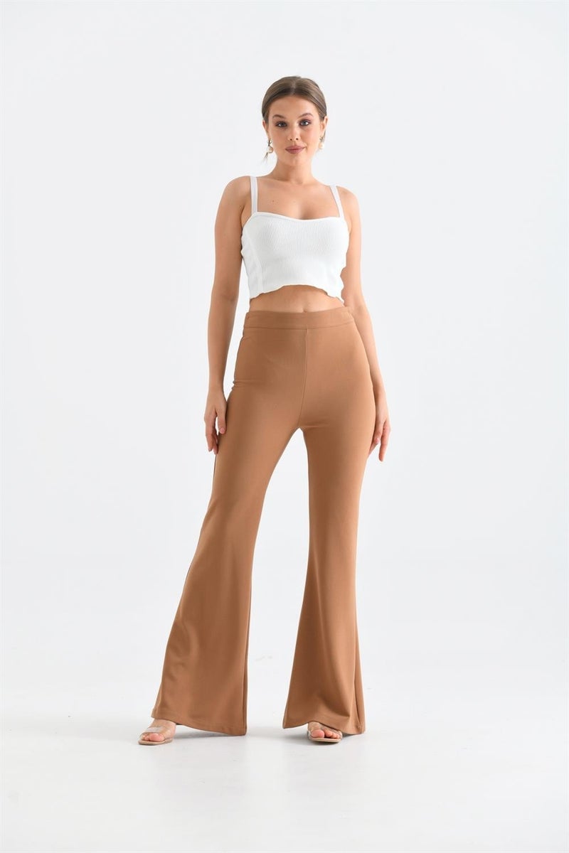 Garmi Women's Scuba Crepe Pants Mink - Image 2