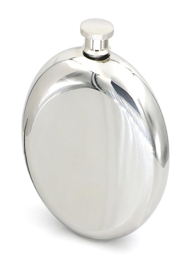 CNFLASK 5oz Round Hip Flask With Build-in Insertable Cup & Funnel (5oz, Black) - Image 5