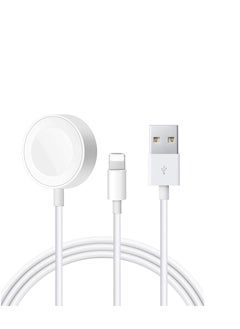 Watch Watch Charger Cable Compatible for Apple Watch Series 8 7 6 5 4 3 2 1 SE1 SE2, Watch Charging Cord, 2 in 1 Portable Phone and Watch Charger for 14/13/12/11/Pro/Max/XS/X/Airpods/Pad (1.0 M)  - Image 2