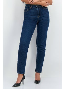 SELECTED FEMME Women Slim Fit Washed  Denim Jeans, Blue  - Image 1