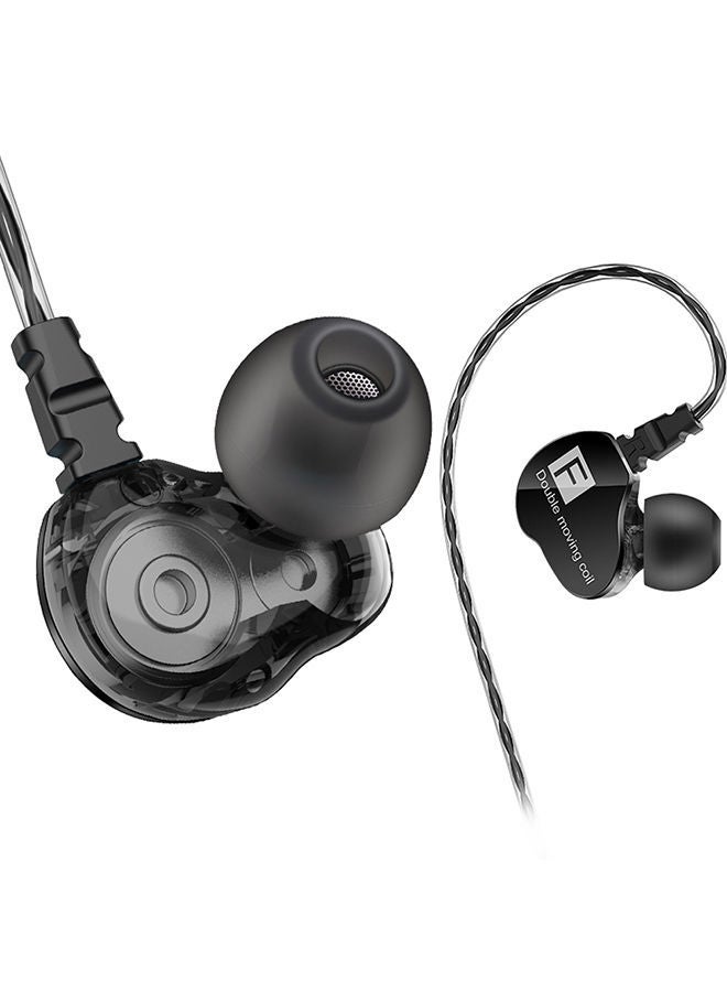 نيبمينينت سماعة أذن داخلية سلكية Ck9 قياس 3.5 مم بسلك مزدوج متحرك بصوت ستيريو وجهير عميق للموسيقى أسود - Image 2