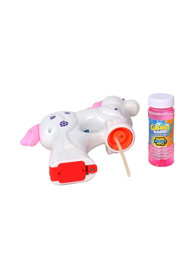 Galaxy Toys - Unicorn Bubble Blaster Withlight With 56ml Bubble Solution，3xaa Batteries Not Included - Image 1