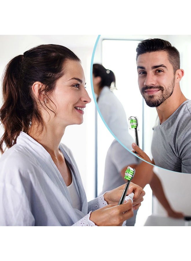 Aoremon Replacement Toothbrush Heads for Philips Sonicare DiamondClean, Black, Pack of 10 - Image 5