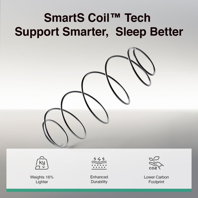Novilla Twin Mattress, 8 Inch Twin Size Mattresses in a Box with Smartsâ„¢ Coil for Pressure Relief, Medium Plush Foam and Spring Hybrid Colchones with CertiPUR-US Certified for Kid for Kidss, White - Image 4