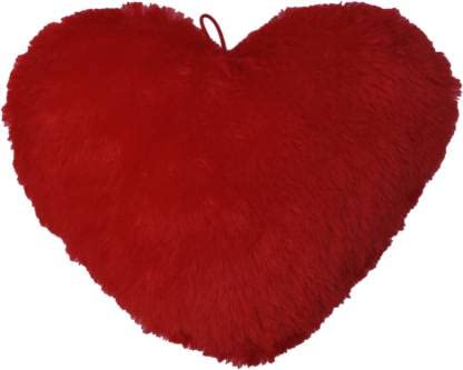 sp red Color Velvet Material Heart Cushion Pillow Living RoomBed RoomBaby Room Polyester Fibre Quotes Cushion Pack of 1 Red 