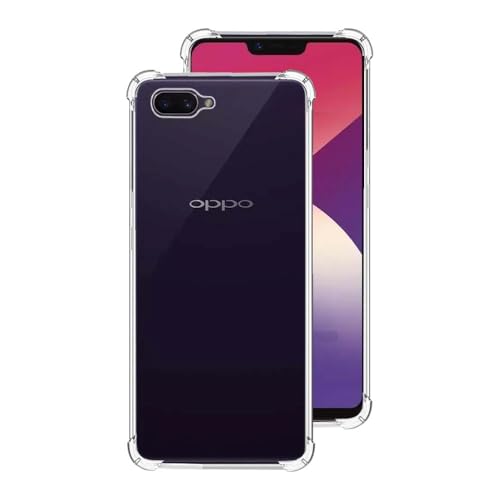 7-Seven 7SEVEN® Back Cover for Oppo A3S | Oppo A5 Transparent Mobile Back Case Shock Proof Design Camera Edges Protection Crystal Clear Phone Case Silicon Soft TPU and Flexible Bumper Phone Cover - Image 1