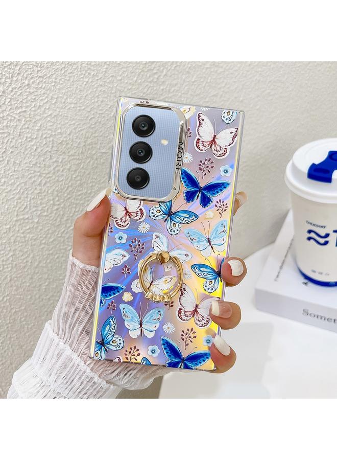 اس-توب جراب لهاتف Samsung Galaxy A25 5G مزود بحلقة فراشة مطلية بالليزر كهربائيًا - Image 1