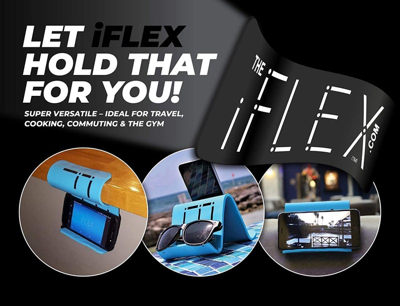 iFLEX Adjustable Cell Phone Stand and Tablet Stand for Work and Home – Flexible Phone Holder is The Perfect iPhone Stand for Video Calls and Holds Any Device - Image 3