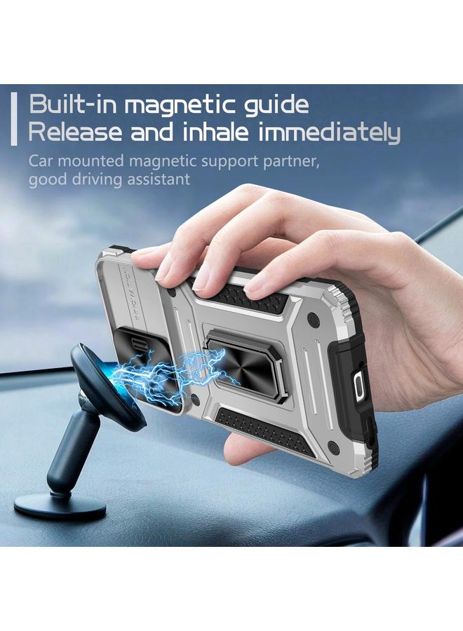 اس-توب جراب لهاتف Redmi Note 12 Pro Global Camshield Robot TPU Hybrid PC Phone Case - Image 2