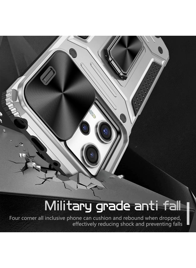 اس-توب جراب لهاتف Redmi Note 12 Pro Global Camshield Robot TPU Hybrid PC Phone Case - Image 3