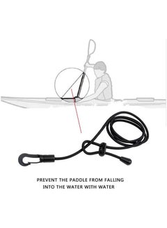 MOOCY Kayak Paddle Leash Safety Rod Adjustable Canoe Paddle Fishing Rod For Kayaking Securing Canoe Sup Board Rowing Surfing Cycling Survival Paracord Bungee Cord Safety Lanyard  - Image 5
