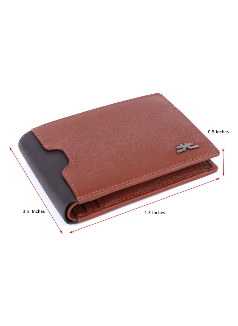 ليفراي محفظة مصمم من الجلد الطبيعي من Laveri مع حماية RFID بني وأسود  - Image 5