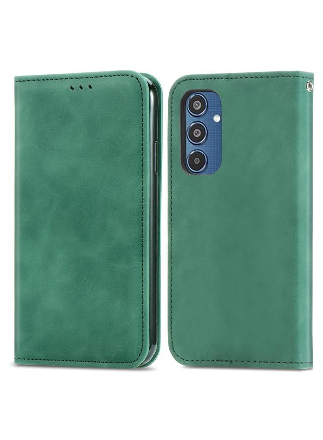 اس-توب جراب هاتف Samsung Galaxy M35 من الجلد المغناطيسي ذو الملمس الرجعي - Image 2