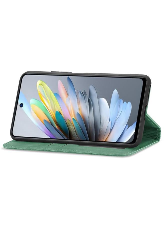 اس-توب جراب هاتف Samsung Galaxy M35 من الجلد المغناطيسي ذو الملمس الرجعي - Image 4