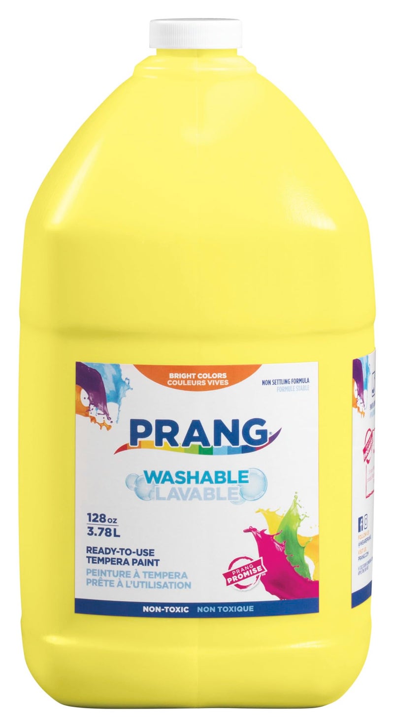 Prang Washable Paint, Yellow, 1 Gal Bottle - Image 5