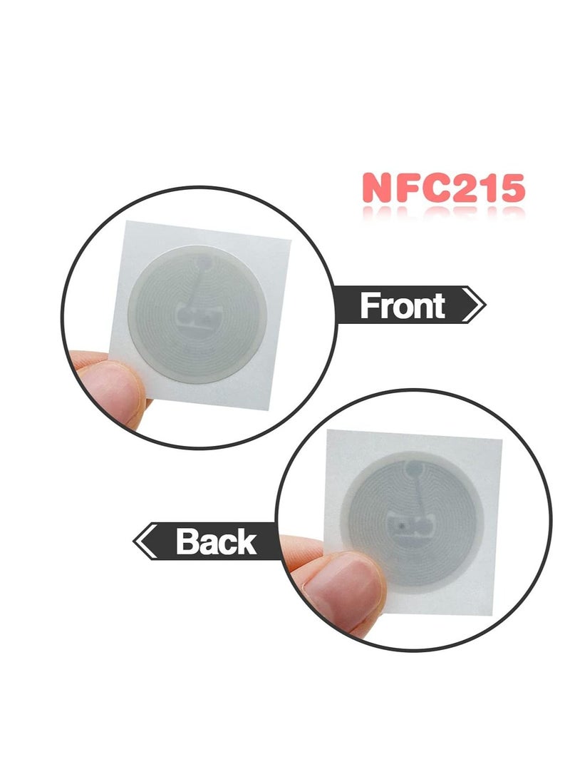 NTAG 215 NFC Sticker Compatible with TagMo and Amiibo - NTAG215 NFC Tag,25mm (1 inch), 504 Bytes Memory Compatible with Nintendo Switch, Wii U, and 3Ds!.20 pieces