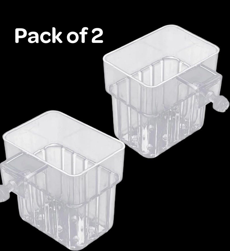 Scroll Store Store Aquarium Plant Holder Pack of 2 | Hanging Pot Cup for Aquascaping, Aquaponic Plant Growth & Fish Tank Decoration - Image 4