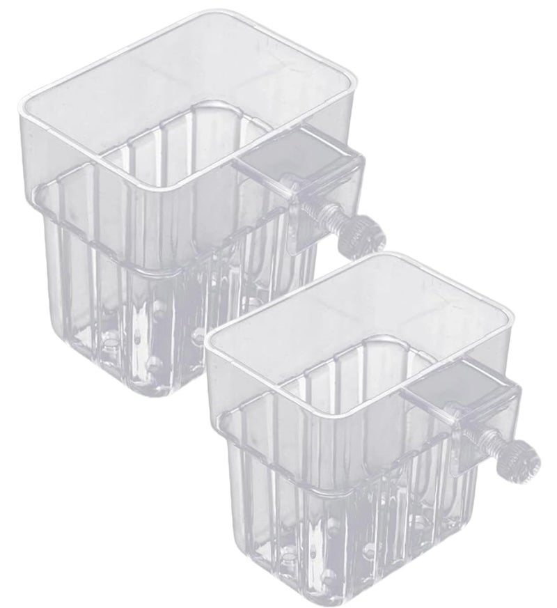 Scroll Store Store Aquarium Plant Holder Pack of 2 | Hanging Pot Cup for Aquascaping, Aquaponic Plant Growth & Fish Tank Decoration - Image 1