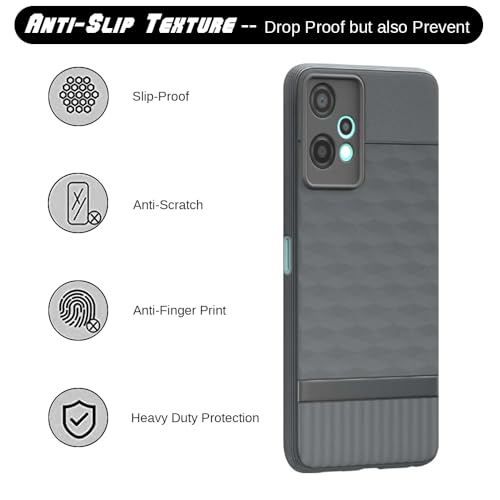 Casotec Shockproof Case for OnePlus Nord CE 2 Lite 5G | Full Camera Protection | TPU Flexible Back Cover for OnePlus Nord CE 2 Lite 5G (Graphite Grey) - Image 5