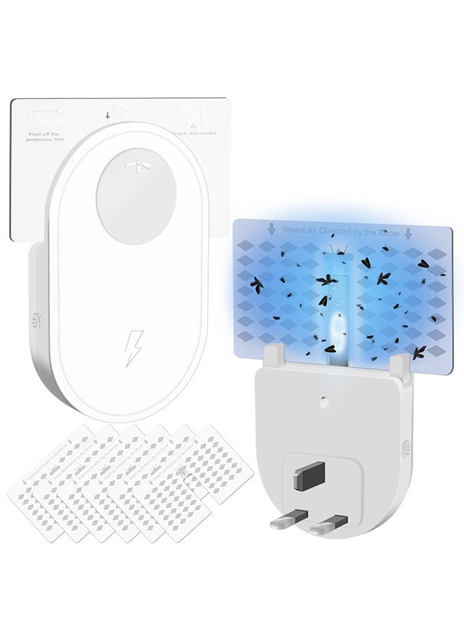 Muyixin Fly Trap Indoor Plug-in Fruit Fly Traps for Indoors with Night Light and UV Light, Plug-in Flying Insect Trap for Mosquito, Flies, Gnats, Moths - Image 1