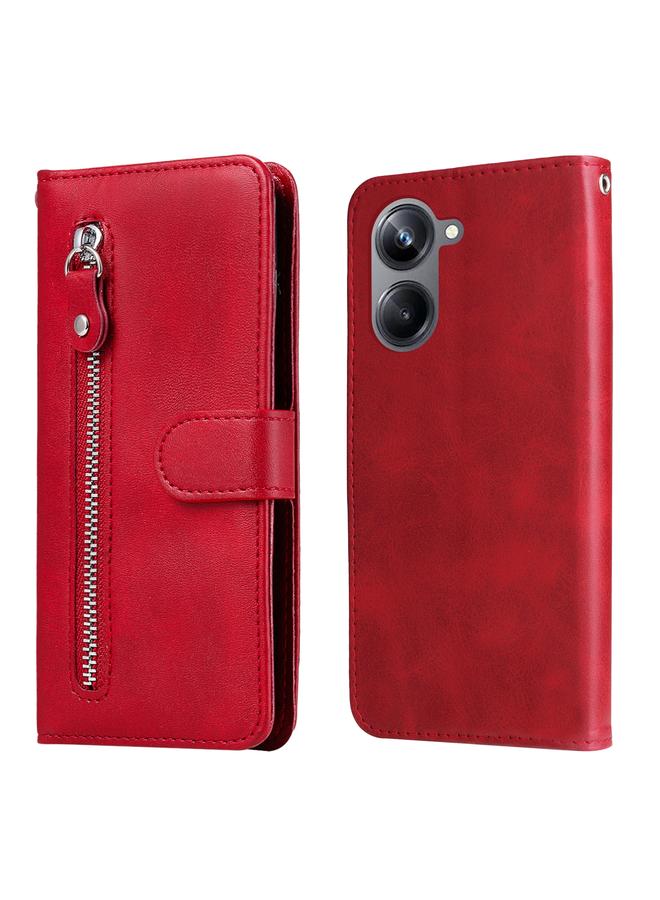 اس-توب جراب هاتف Realme 10 Pro 5G من جلد العجل بسحاب - Image 1