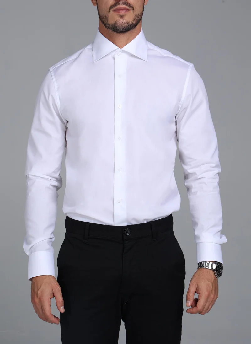 Blañce UAE White Signature Twill Classic Collar Custom Fit Shirt