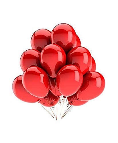 Vail Creations MADE IN INDIA 10inch Metallic Balloons for Birthday Decoration/Anniversary Party Decoration(Red,Pack of 50) - Image 5