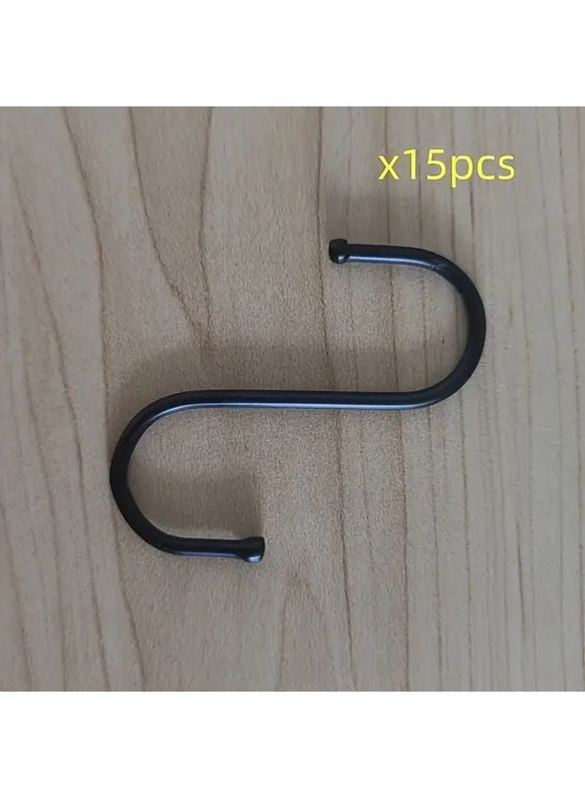 15 قطعة من الخطافات الحلقية الثقيلة المضادة للانزلاق لتعلق النباتات والخزائن والمطابخ - Image 1