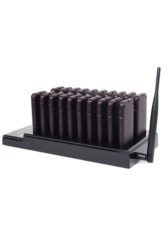 QC100 999 Channel Restaurant Wireless Paging Queuing Calling System with 20 Call Coaster Pagers, EU Plug - Image 3