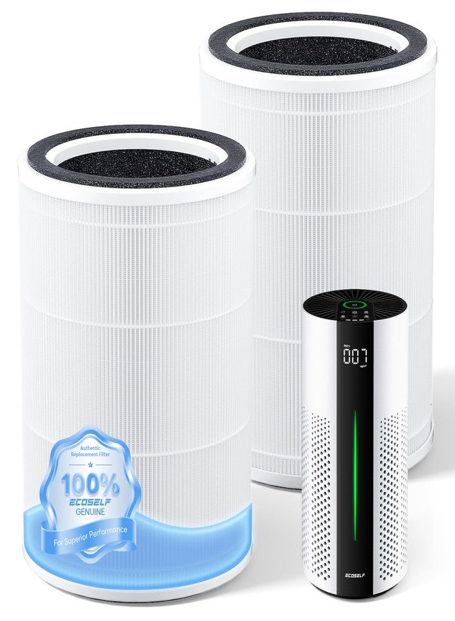 ECOSELF Original Replacement Filter for HAP609 Air Purifier - Efficiently Removes Dust Pollen Smoke and Pet Dander - Keeps Your Home Air Fresh and Clean, 2 Pcak, White - Image 2