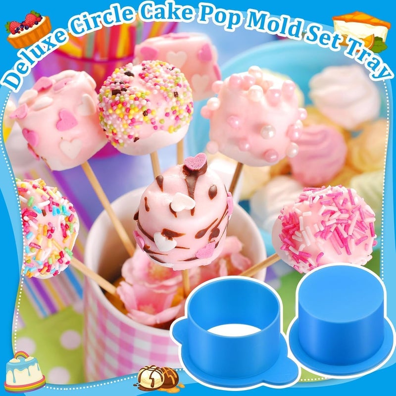 FASHION MANIA Circle Cake Pop Mold Set Easy Cake Pop Circle Maker Baking Cutter Molds Set for Home Baking, Birthday Parties, Wedding - Image 3