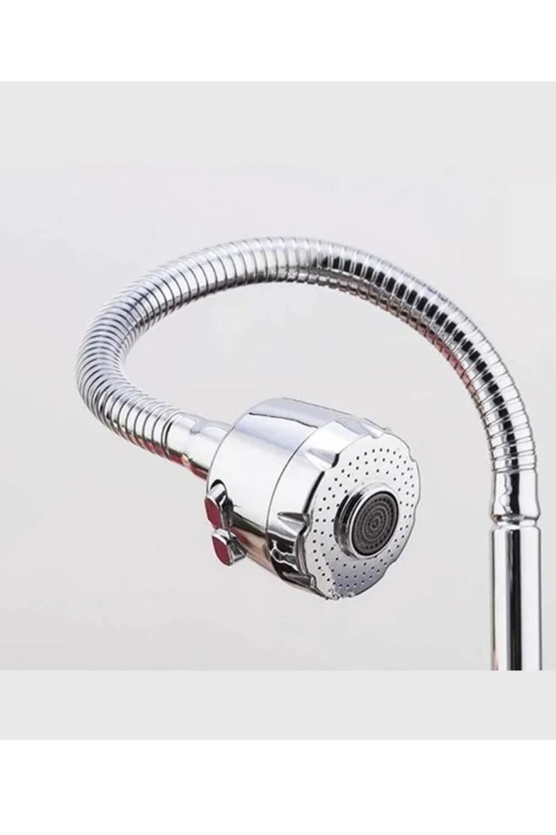 Flexible 360° Rotating Kitchen Faucet Sprayer – Stainless Steel Sink Tap Extension Nozzle - Image 3