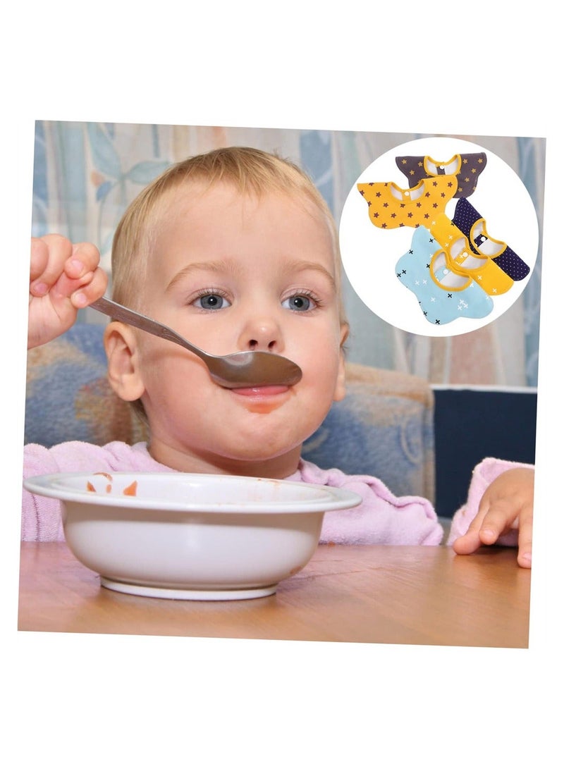 Y&D Baby Dining Bib, 5Pcs Bib Towel Bibs Drool Saliva Teething Newborn 100% Cotton, Waterproof, for Boys Girls Unisex and Drooling - Image 4