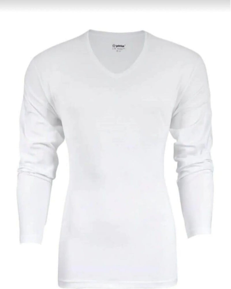 Yıldız Yildiz 340 Men's Modal V Neck Long Sleeve Undershirt 12 Pieces  - Image 2