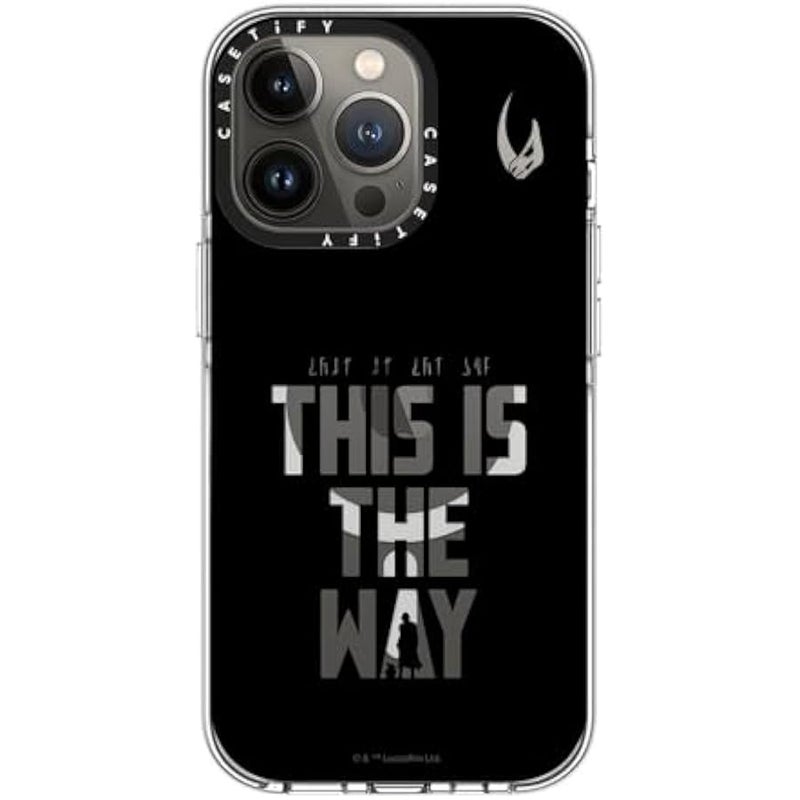 Casetify Clear iPhone 13 Pro Case 【Mandalorian Co-Lab/Not Yellowing / 6.6ft Drop Protection/Compatible with Magsafe】 - This is The Way - Black - Clear - Image 4