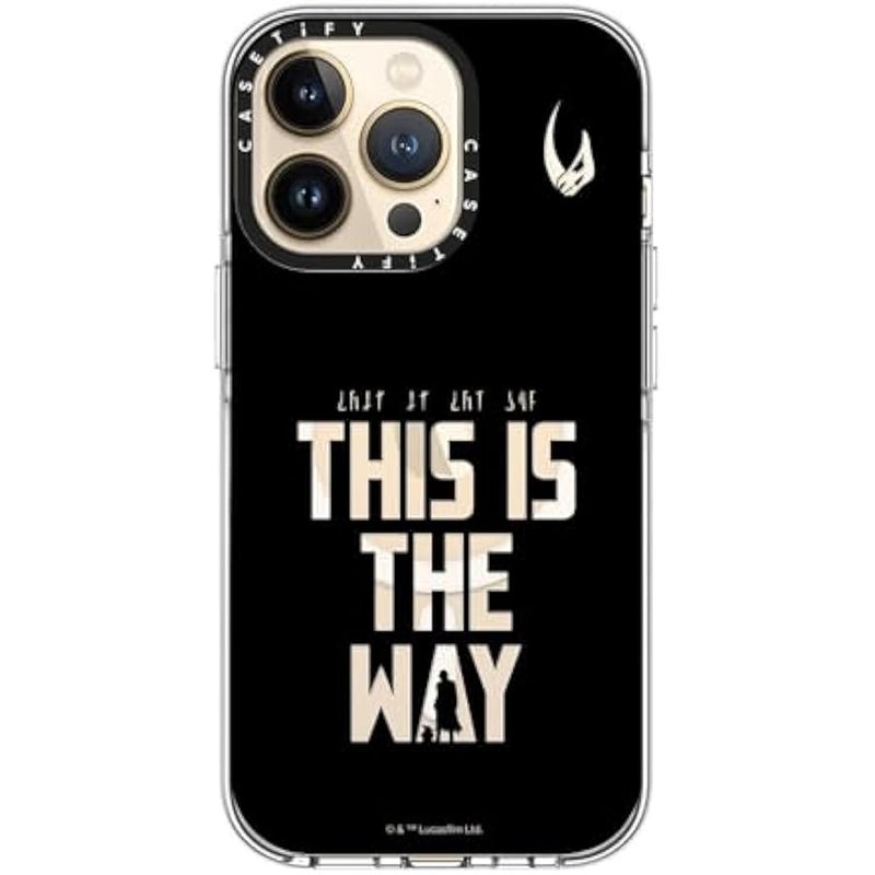 Casetify Clear iPhone 13 Pro Case 【Mandalorian Co-Lab/Not Yellowing / 6.6ft Drop Protection/Compatible with Magsafe】 - This is The Way - Black - Clear - Image 5