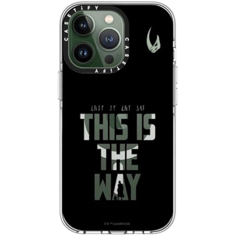 Casetify Clear iPhone 13 Pro Case 【Mandalorian Co-Lab/Not Yellowing / 6.6ft Drop Protection/Compatible with Magsafe】 - This is The Way - Black - Clear - Image 3