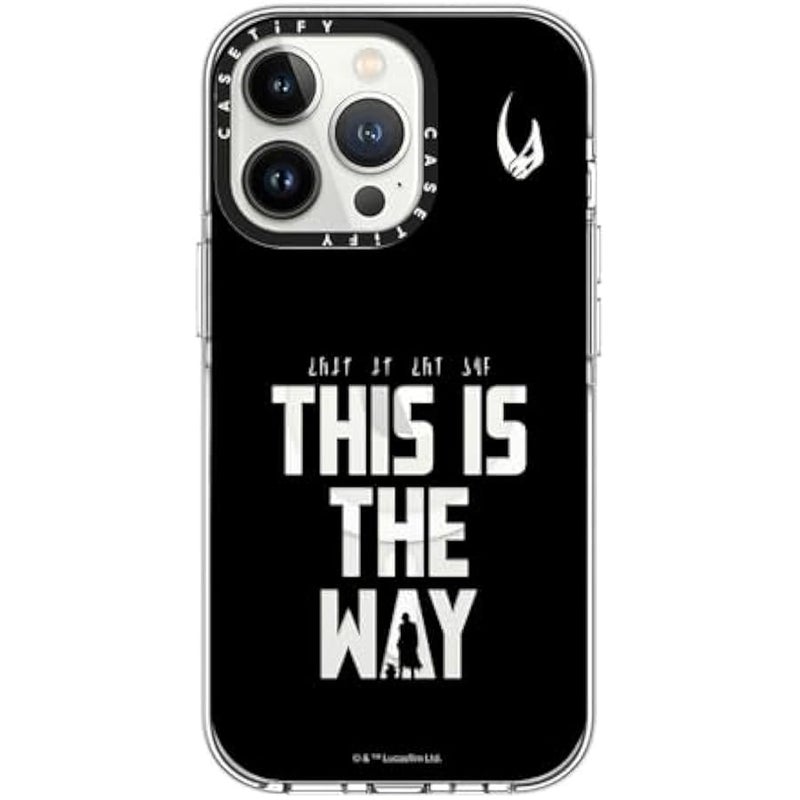 Casetify Clear iPhone 13 Pro Case 【Mandalorian Co-Lab/Not Yellowing / 6.6ft Drop Protection/Compatible with Magsafe】 - This is The Way - Black - Clear - Image 1