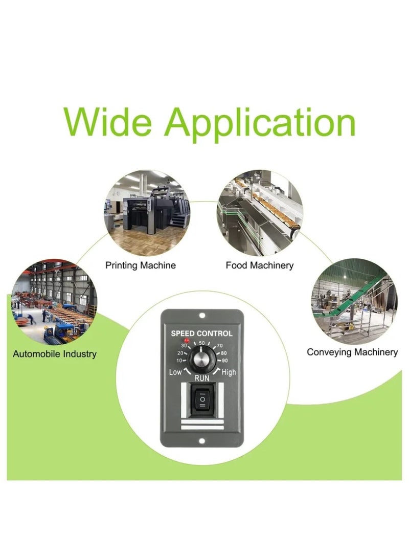 DC Motor Speed Controller, Forward/Reverse Electric Motor Speed Regulator Suitable for DC Brush Motor, 12-60V - Image 4