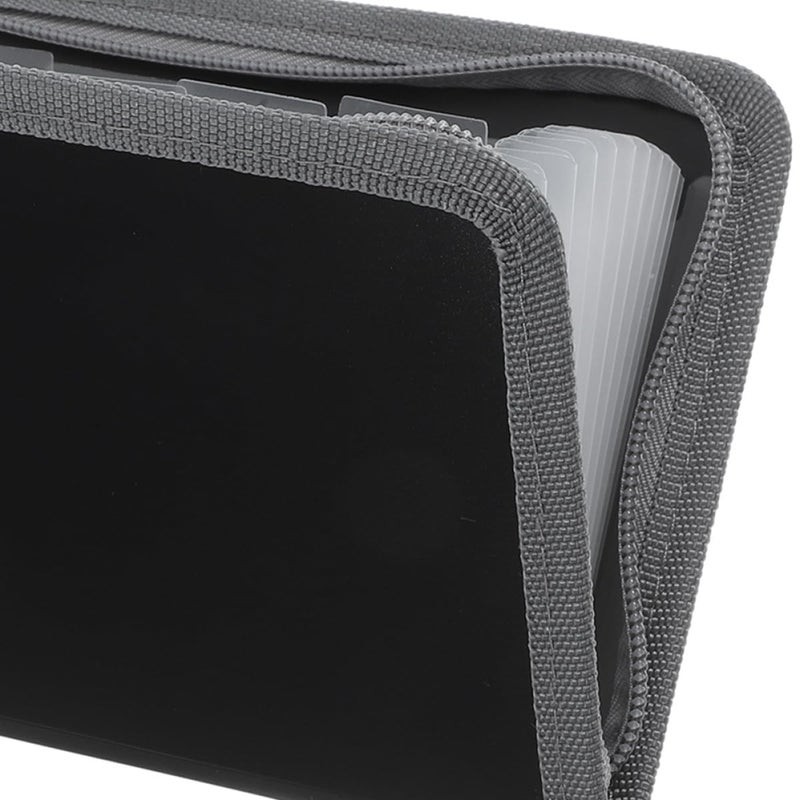 A6 Zipper Accordion File Folder Plastic Expanding Document Organizer for Office Home - Image 3
