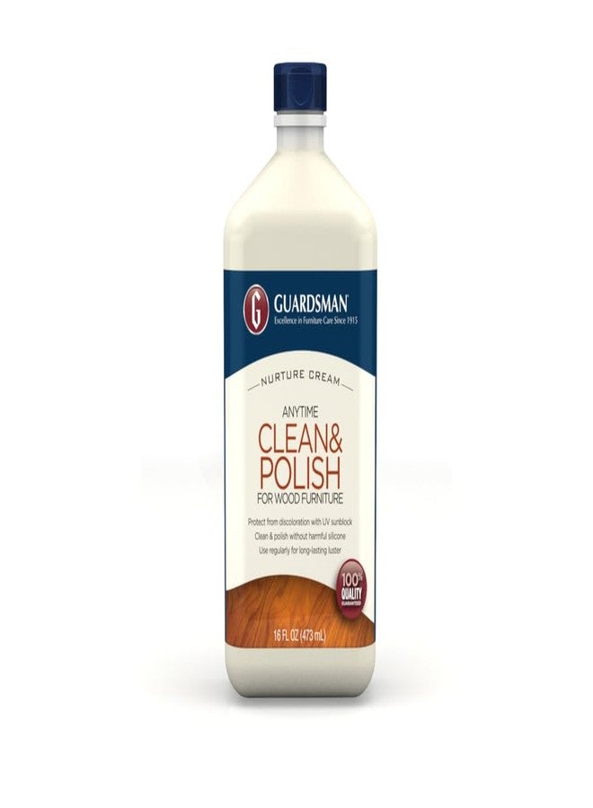 Guardsman حارس نظيف وملمع للأثاث الخشبي، ملمع كريمي 16 أونصة 461500 من حارس - Image 1