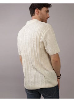American Eagle Textured Polo Neck Sweater  - Image 3