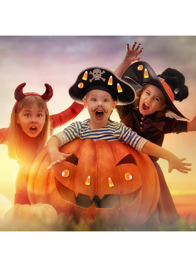 EVERMARKET 40 Pcs Resin Candy Corn Decor Cute Fake Candy Corn Embellishment Resin Corn Craft Halloween Decorations With Storage Box For Diy Craft Wreath Scrapbooking Party Home Decor - Image 2