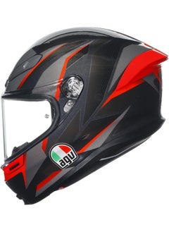 AGV K6 S E2206 Mplk Slashcut Black/Grey/Red L  - Image 5