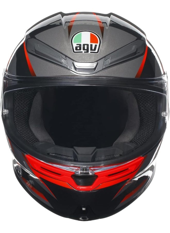 AGV - K6 S E2206 Mplk Slashcut Black/Grey/Red L - Image 1
