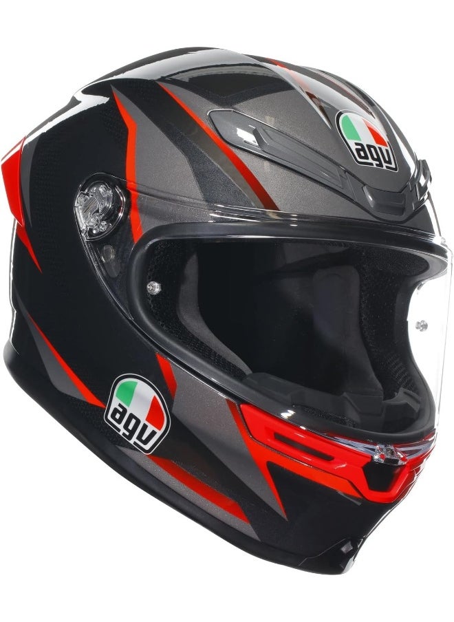 AGV - K6 S E2206 Mplk Slashcut Black/Grey/Red L - Image 1