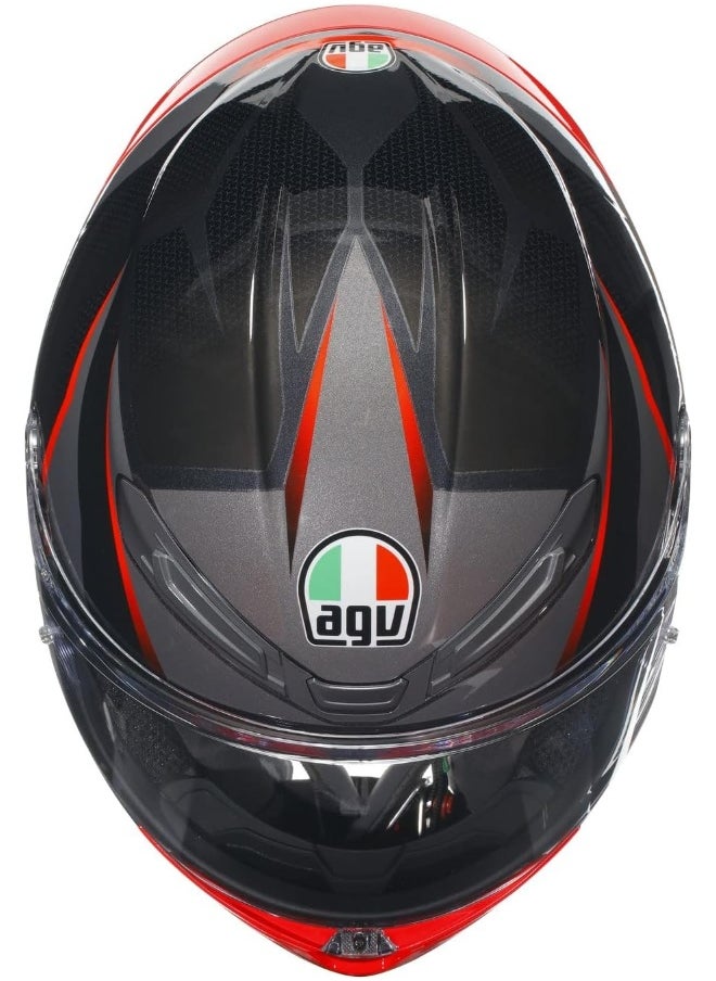 AGV - K6 S E2206 Mplk Slashcut Black/Grey/Red L - Image 1